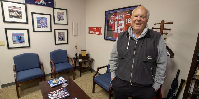 Tom Brady Sr. stands inside his San Mateo, California, office on Nov. 13, 2019. Tommy Brady, as the New England Patriots quarterback is known in his hometown, spent his first 18 years in San Mateo, but in some respects, it's as if he never left.