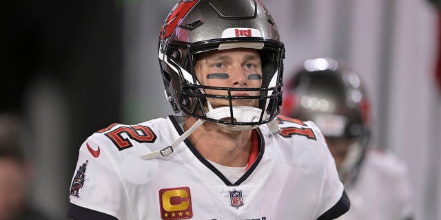 Tampa Bay Buccaneers quarterback Tom Brady (12) takes the field prior to a game against the Kansas City Chiefs Oct. 2, 2022, at Raymond James Stadium in Tampa, Fla.