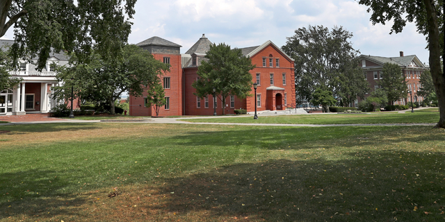 Tufts University campus grounds in Medford, MA are pictured on Aug. 11, 2020. 