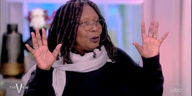 Host Whoopi Goldberg speaks during "The View."
