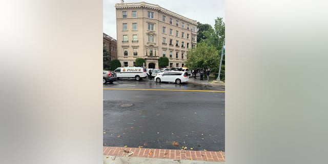 The embassy of Pakistan in Washington, DC. 