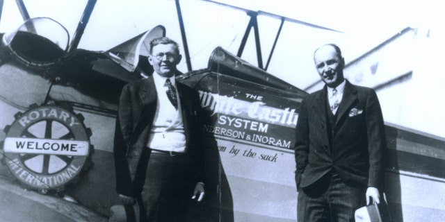 Local burger cook Walter Anderson (left) and entrepreneur Billy Ingram founded White Castle in Wichita, Kansas, in 1921. It is considered the world's first fast-food eatery. 