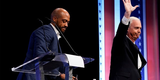 Republican U.S. Senate candidate Ron Johnson and Democratic U.S. Senate candidate Mandela Barnes