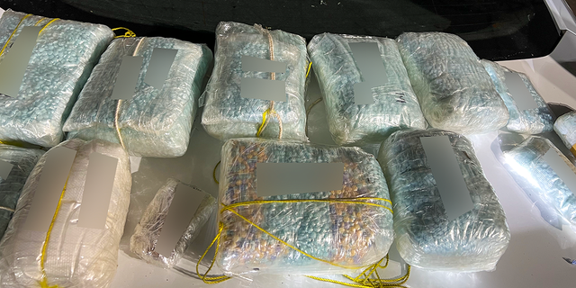 Arizona Department of Public Safety troopers seized more than 26 pounds of fentanyl pills at a Border Patrol checkpoint near Gila Bend on Sept. 23, 2022. 