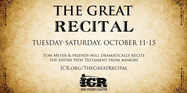 "The Great Recital" will take place in Dallas, Texas, but will be available via live stream for those who can't attend in-person. 