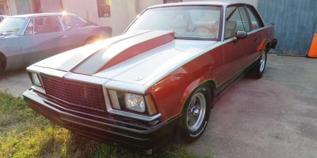 Drayton built several racing cars, including this 1979 Chevrolet Malibu that has a V-8 engine from a dirt track racer.