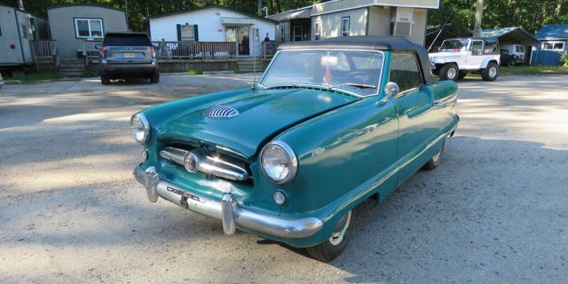 Drayton's 1954 Nash Metropolitan convertible runs and drives.