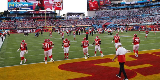 General view prior to a game between the Tampa Bay Buccaneers and the Kansas City Chiefs in Super Bowl LV at Raymond James Stadium on Feb. 7, 2021 in Tampa, Florida.