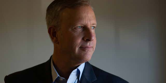 U.S. Rep. Chris Jacobs, pictured here in Williamsville, New York, on Sept. 30, 2022, is facing serious backlash from the GOP as he continues to support strict assault rifle regulation.