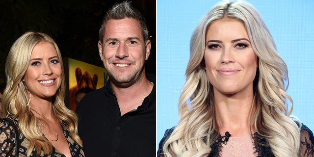 Christina Hall defended herself on Instagram Sunday, admitting she won't be featuring her son Hudson on social media.  Hall Hudson is engaged to ex-Ant Anstead (pictured left in 2019.) The couple split in 2020 and their divorce was finalized in 2021.