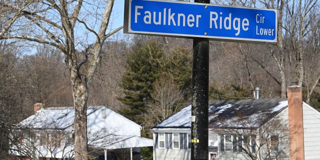 A street sign with a literary connection in the Wilde Lake area of Columbia, Maryland, on Sunday, Feb. 21, 2021.