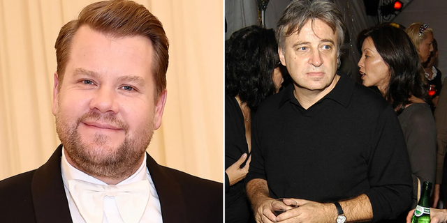 Keith McNally had banned comedian James Corden from his celebrity hot spot restaurant, Balthazar. McNally, right, was pictured here in 2005. He later reversed the ban after Corden apologized. 
