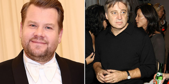 Keith McNally had banned comedian James Corden from his celebrity hot spot restaurant, Balthazar. McNally, right, was pictured here in 2005. He later reversed the ban after Corden apologized.