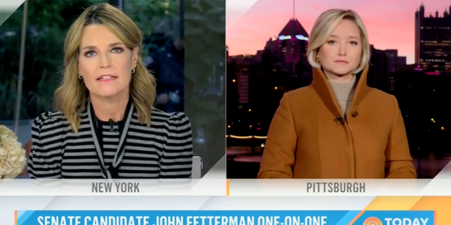 NBC correspondent Dasha Burns told NBC anchor Savannah Guthrie that Democrat Senate candidate John Fetterman has 'difficult' time understanding small talk. 