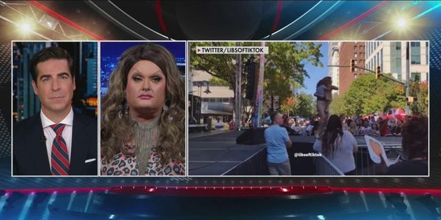 Drag performer Kitty Demure appears on Fox News.