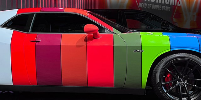 The Dodge Challenger's new wrap features 14 Hi-Impact paint colors.