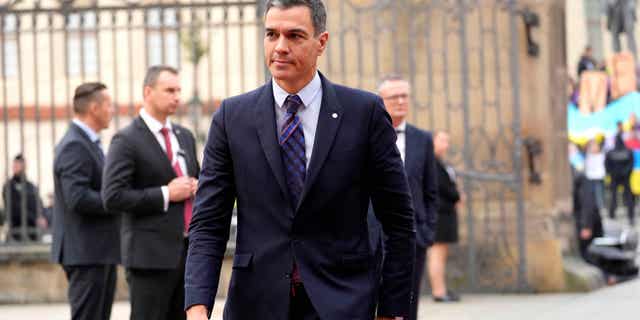 Spanish Prime Minister Pedro Sánchez, pictured here at Prague Castle in Prague, Czech Republic, on Oct 7, 2022, recently slashed sales taxes on natural gas in Spain in an effort to help the public with skyrocketing prices.