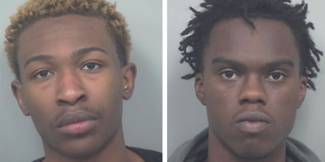 These booking photos show Kemare Bryan, left, and Chandler Richardson, right, both facing murder and other charges in the shooting of Elijah DeWitt.