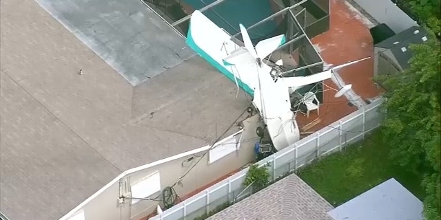 A small plane crashed into a home in Miramar, Florida, shortly after takeoff from North Perry Airport.