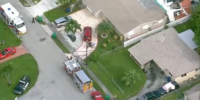 Miramar Fire and Rescue respond to a small plane crash into a home. 