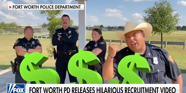 Fort Worth Police Dept. released a recruitment video showing off their benefits. 
