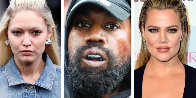 Celebrities Gigi Hadid, Khloe Kardashian and Hailey Bieber are fighting back against Kanye West.