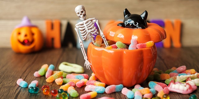 Sour and fruit-flavored candies are also popular Halloween treats.