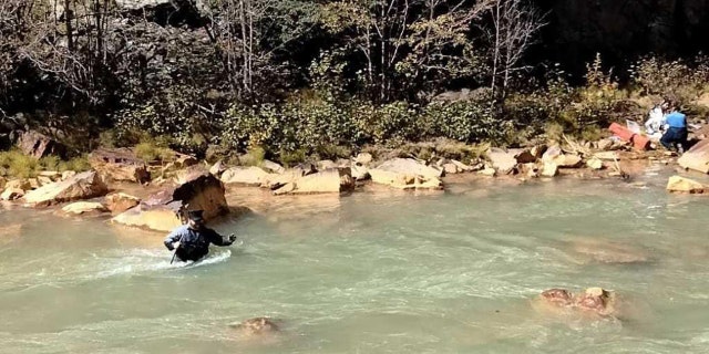 Kylah Breeden, her husband Nick, and Delton Henry were members for the Durango & Silverton Narrow Gauge Railroad crew that helped the hiker until emergency services arrived.