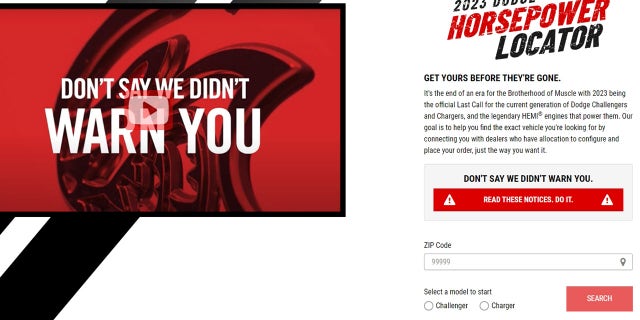 The Horsepower Locator lists every car and the dealer that has it.