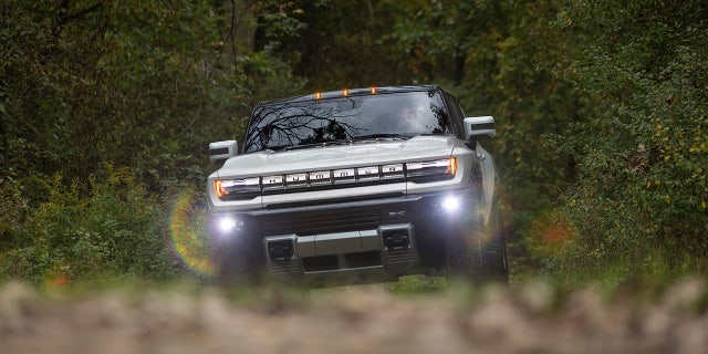 The GMC Hummer EV's headlights are in a similar position.