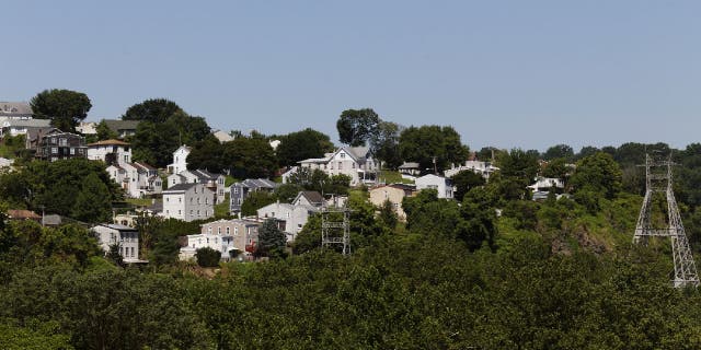 Pictured is Belmont Hills, the suburban enclave in Pennsylvania's Lower Merion Township, located in Montgomery County.