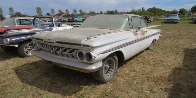 The 1958 Chevrolet Impala hardtop received a high bid of $44,000.