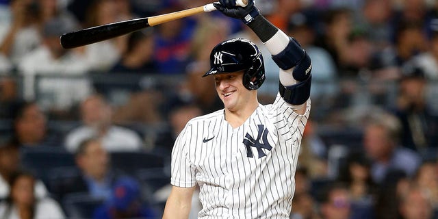 Josh Donaldson of the New York Yankees is shown during a game against the New York Mets at Yankee Stadium on Aug. 23, 2022.