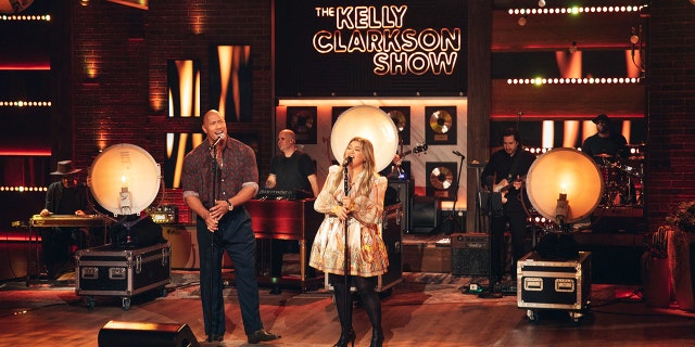 Dwayne Johnson and Kelly Clarkson performed a country music duet on Monday's episode of "The Kelly Clarkson Show."