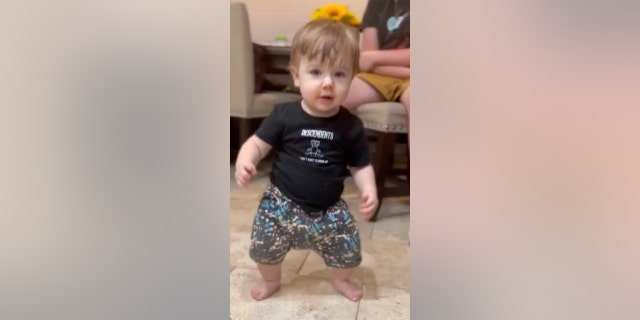 Mom Amanda Russell said that this was not Declan's first foray into dance. She said she has video of her son