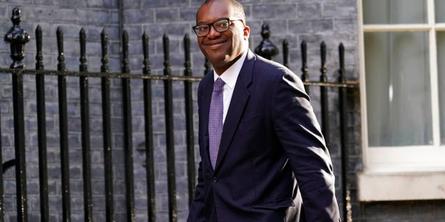 Britain's Chancellor of the Exchequer Kwasi Kwarteng arrives in Downing Street in London, on Sept. 7, 2022 for the first cabinet meeting since Liz Truss was installed as British Prime Minister a day earlier. 