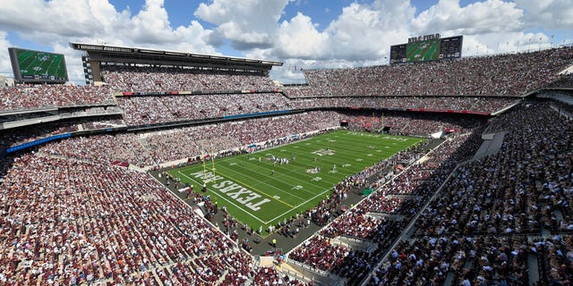 A view of Kyle Field during Texas A and M's game against Auburn in College Station, Texas, Sept. 21, 2019.  
