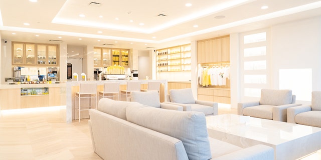 The inside of each shop is meant to be pleasing aesthetically to customers. 