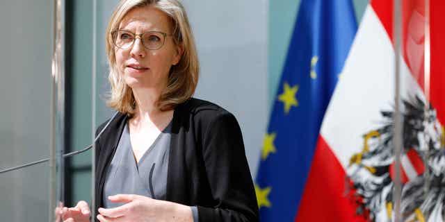 Austrian Minister for Climate Protection, Technology and Innovation, Leonore Gewessler, pictured here in Vienna, Austria on April 20, 2021, helped bring legal action against the EU Executive Commission after announcing plans to label natural gas and nuclear power as sustainable energy.