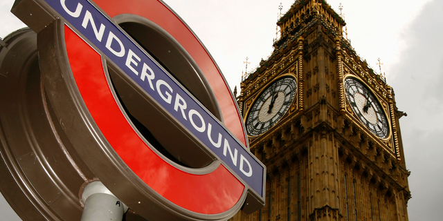 A London underground sign is pictured below Big Ben in London Sept. 3, 2007.