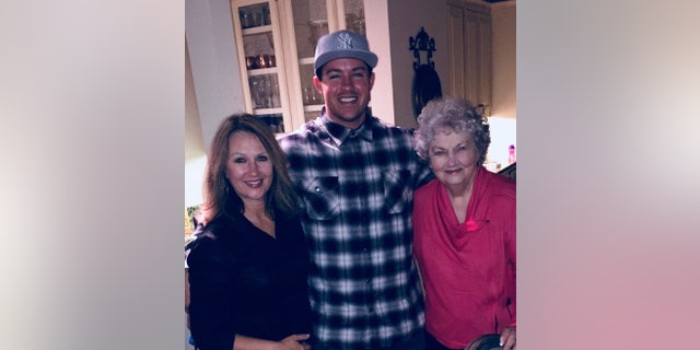 Miriam Nelson (right) with her daughter, Karen, and her grandson, Jason. 