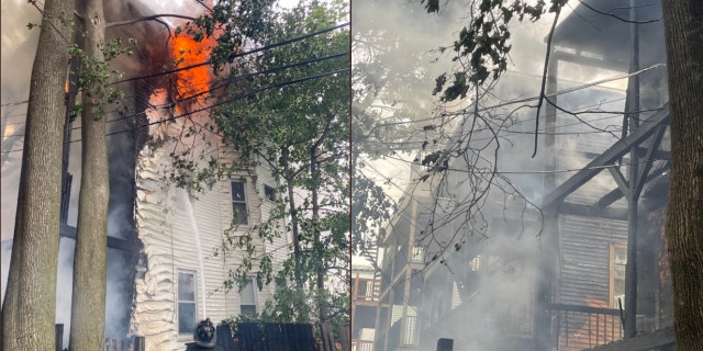 More than 120 firefighters were called to the scene of a fire that overtook several Boston homes, one of which was actor Mark Wahlberg's childhood home.