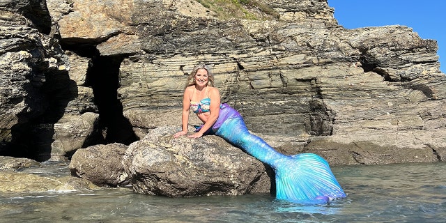 Emma Harper, aka Mischief the Mermaid, spends "most of her time" in the open sea swimming, filling the water "with mermagic" by teaching others how to safely be a mermaid. 