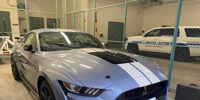 A new Mustang Shelby GT500 that was stolen from a Michigan plant on Wednesday. 