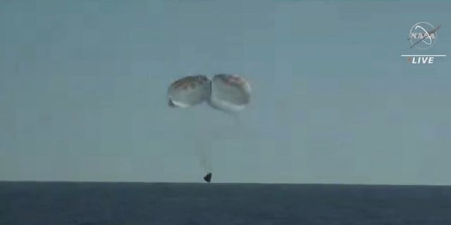The Dragon Freedom capsule touched down off the coast of Florida on Friday after more than five months in space.