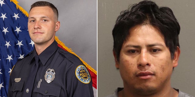 Nashville Officer Eric Ziegler, 27, was trying to arrest 24-year-old Ancelmo Garcia Vasquez when Vasquez repeatedly kicked Ziegler in the head. 