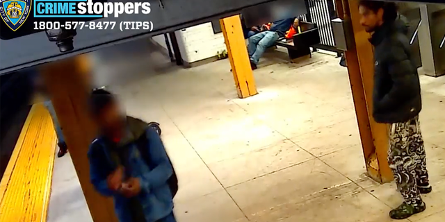 An NYPD released video of a suspect accused of pushing a man onto subway tracks over the weekend.