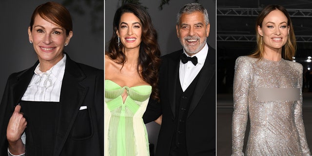 Julia Roberts joined Olivia Wilde, and Amal and George Clooney at the Academy Museum Gala.