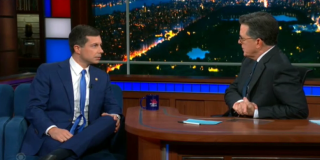 Stephen Colbert and Pete Buttigieg discussed the one-year anniversary of the $1.2 trillion Infrastructure Investment and Jobs Act.
