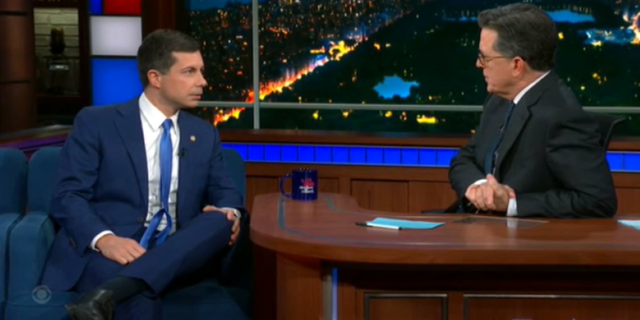 Stephen Colbert and Pete Buttigieg discussed the one-year anniversary of the $1.2 trillion Infrastructure Investment and Jobs Act.